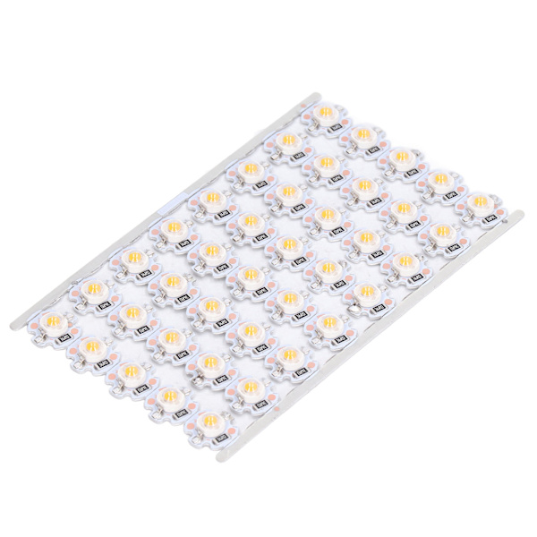 LED-chiplampa med hög ljusstyrka, energibesparande DIY-lampor med aluminiumplatta för 1W 12V strålkastare, skåpsbelysning, rosa ljus