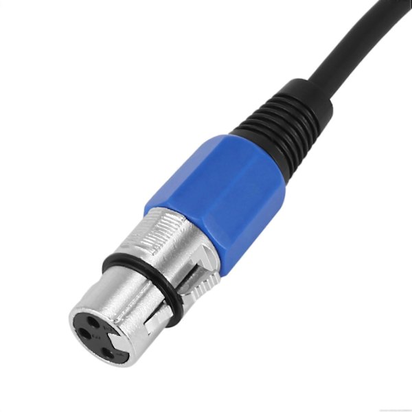 2X Pin Plug 6,35 mm 1/4 tuuman XLR-uros-naarasjohto 3-nastainen naarasliitin XLR-sovitin stereolle.pa