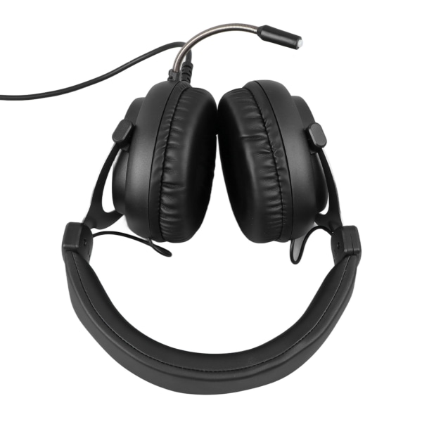 Langallinen pelikuuloke Pehmeä Mukava Säädettävä Clear Bass RGB Langallinen kuulokemikrofoni USB: llä ja 3,5 mm:n kahdella liittimellä