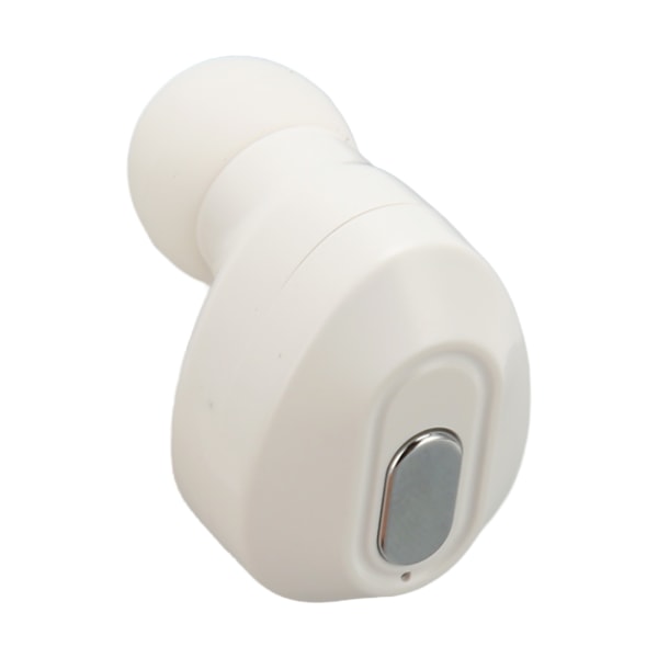 Enkel øreplugg Mini Bluetooth 5.3 Enkel øreplugg IPX5 vanntett enkel trådløs øretelefon for forretningssport Hvit