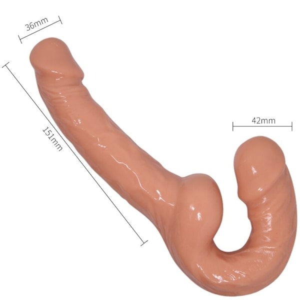 Baile - Erittäin intohimoinen dildo valjailla ilman tukea