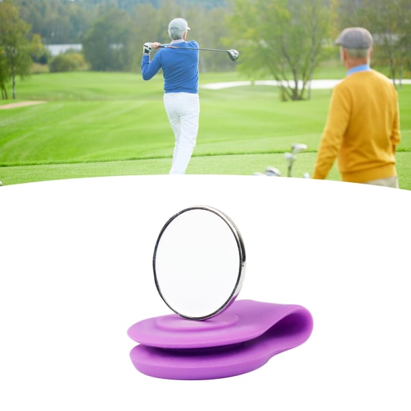 Magnetisk Golf Hat Clip Golf Cap Marker Silikone Stabil Fiksering Golf Træningshjælpemidler Tilbehør til Sport Udendørs Lilla