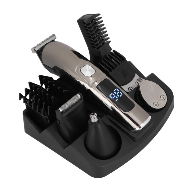 Genopladeligt hårklippersæt Vandtæt overskægsbarbermaskine Trådløs højpræcisionstrimmer