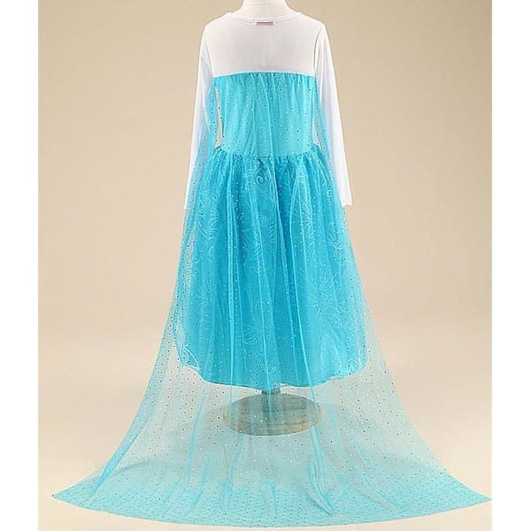 Elsa Prinsessekjole med 4 Tilbehør for Barn 150 cm 150 cm one size