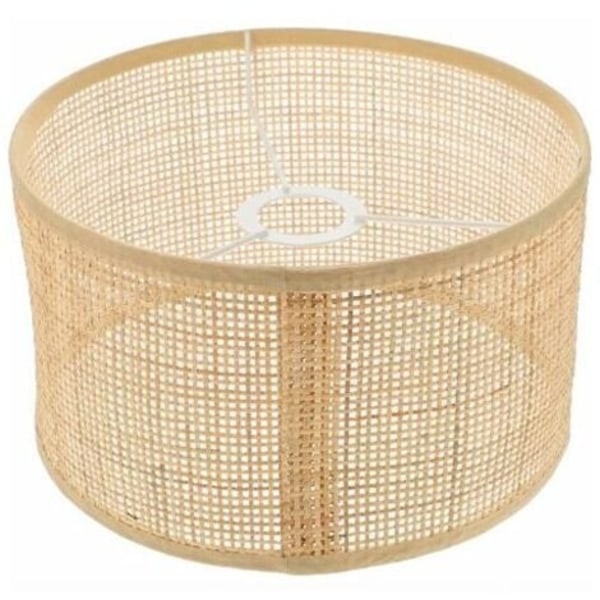 en Osier Lampeskærm i Rattan Lysekrone Vævet Lampeskærm Loftslampe Dækker Clip på Pære Lampeskærm til Bord Væg Loft Gulvlampe--.pa