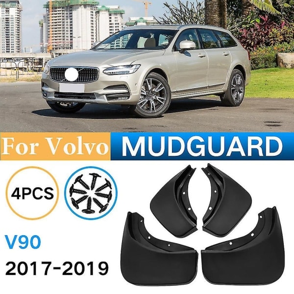 Stänkskydd til Volvo V90 2017-2019 Stänklapper Stänkskydd Stänkskydd Stänkskydd Stänkskydd Biltilbehør Foran Bak 4 stk