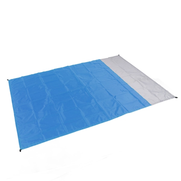 Rantapeitto vedenpitävä kannettava polyesterikangas taitettava piknikmatto ulkoretkeilypiknikille Tummansininen harmaa