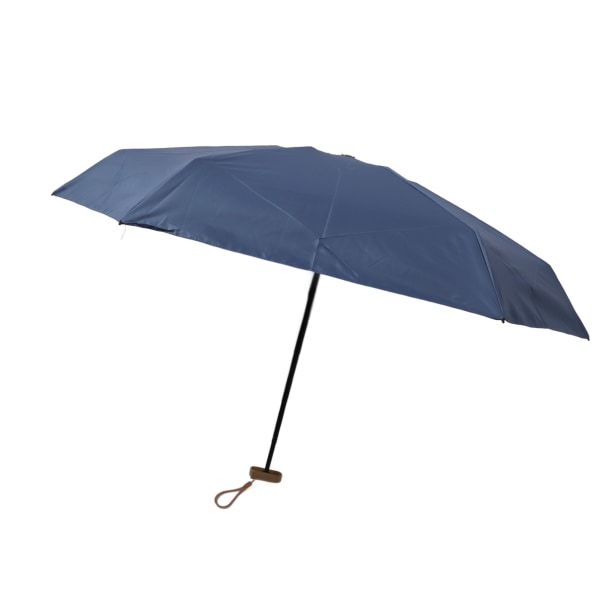 Dubbel användning miniparaply med förvaringsväska Lätt UV-skydd Kompakt paraply för sol och regn 5,5 tum blått