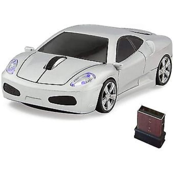 Auton langaton hiiri, ergonominen optinen hiiri USB 2.4G minivastaanotin Windows-kannettavalle Mac Cy:lle)