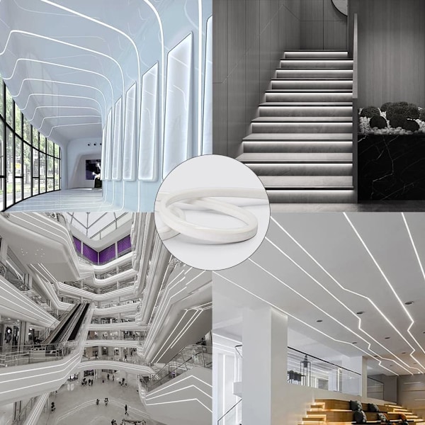 5M LED-stripe for utendørs bruk, BAGZY vanntett neonstripe 220V utendørs