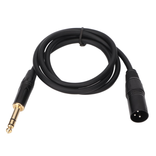 6,35 mm till XLR-kabel hane till hane 3-stifts stereo 1/4 tum till XLR balanserad sladd för högtalarmikrofonsteg 1m/3,3ft