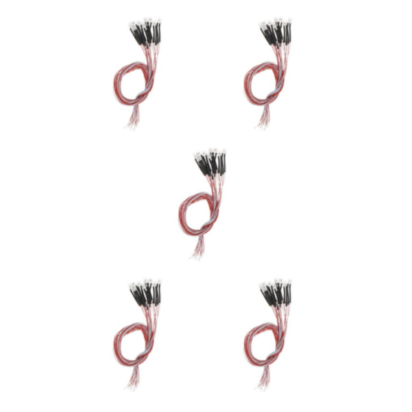 1/2/3/5 10 STK Forbundne 3 mm LED-pærer Emitterende Dioder DC3V RGB Hurtig Skift 30cm RGB Quick Changing 30cm 5Set