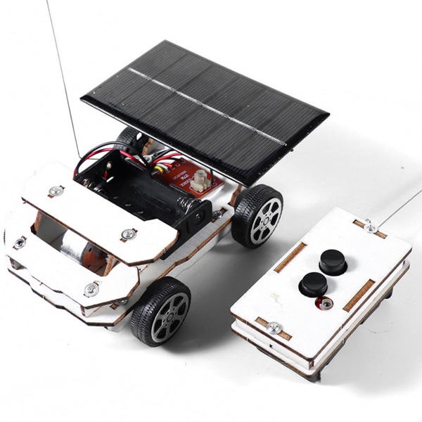 DIY Solar Model Car Kit Trådlös Fjärrkontroll Bil Utbildningsvetenskap Byggsatser för barn Typ A