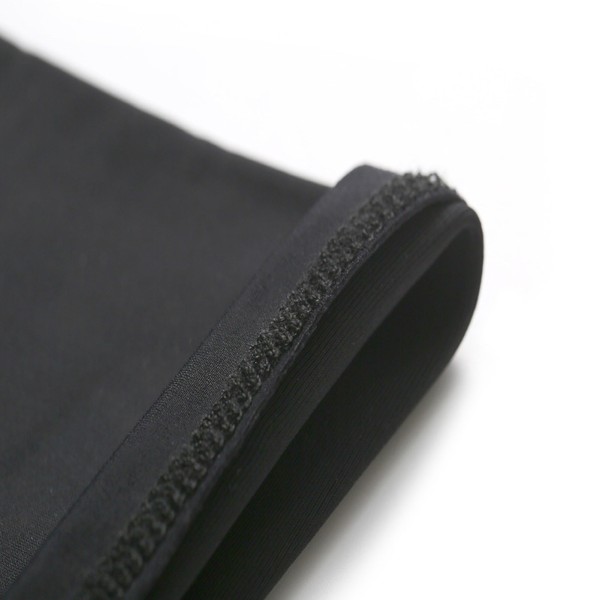 Armærmer Solafvisende sorte eksponerede 2 fingre nylon silikone elastiske letvægts åndbare udendørs armærmer