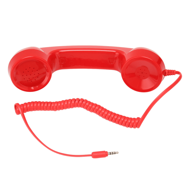 Retro-puhelinluuri Monitoiminen Säteilykestävä Kädessä pidettävä matkapuhelinvastaanotin matkapuhelimiin Tietokoneet Punainen