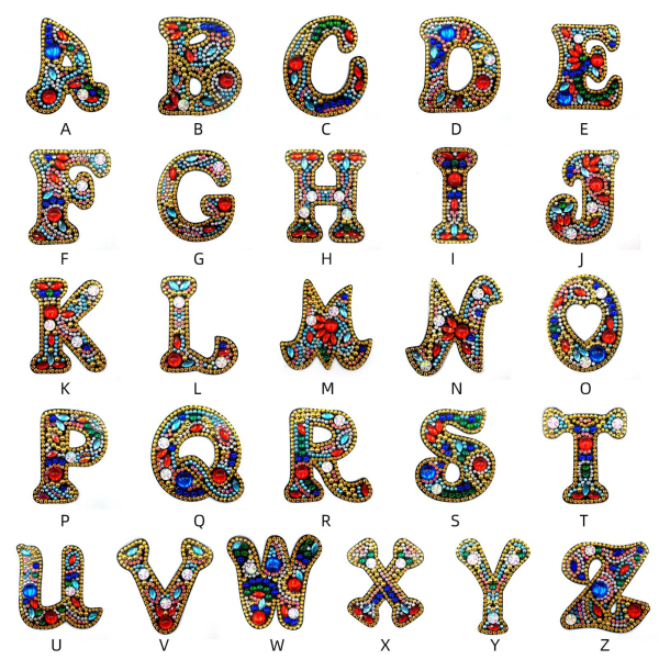 26 engelska bokstavsnyckelring Handgjorda hängsmycke DIY Material Pack