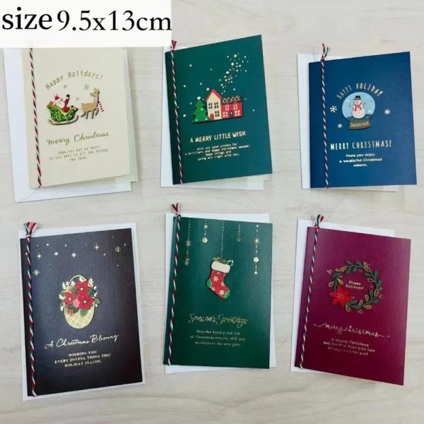 12 pop up julhälsningskort julaftonsönskningar presentkort lyxiga julkort håndgjorda farverige