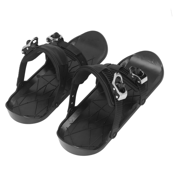 Mini-Ski Luistimet Lyhyet Ohut Luistelusukset Kiinnitä suksokenkiin Talvikengät ulkohiihtoon Musta One Size