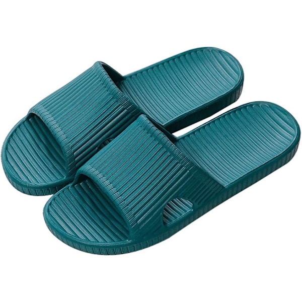 Unisex Sliders halkfria snabbtorkande duschtofflor hussandaler för inomhus- och utomhusbadrum trädgård pool