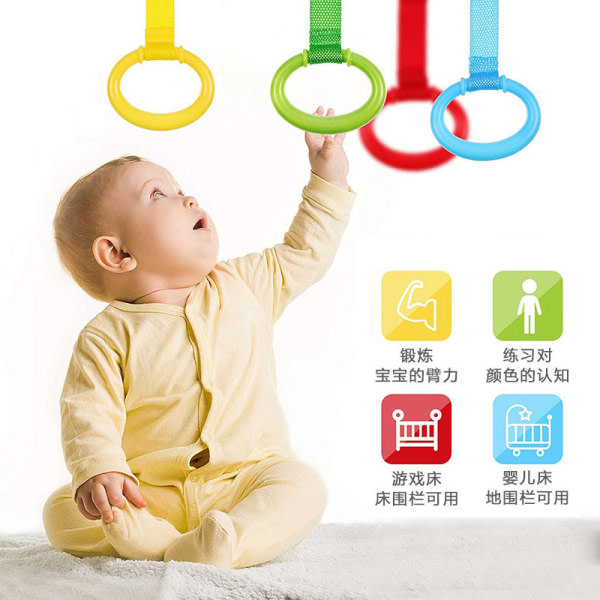 Baby Play Gym Cradle Pull Ring Stående Säng Ringar Barnehage Cradle Ringar Toddler