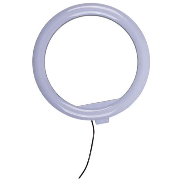 Selfie-lampe med stativ for mobil - LED Hvit