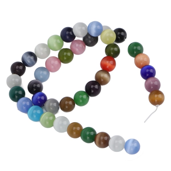 DIY runde perler Blandede farver Natursten Armbånd Halskæde Smykkefremstillingstilbehør 0,39 tommer i diameter