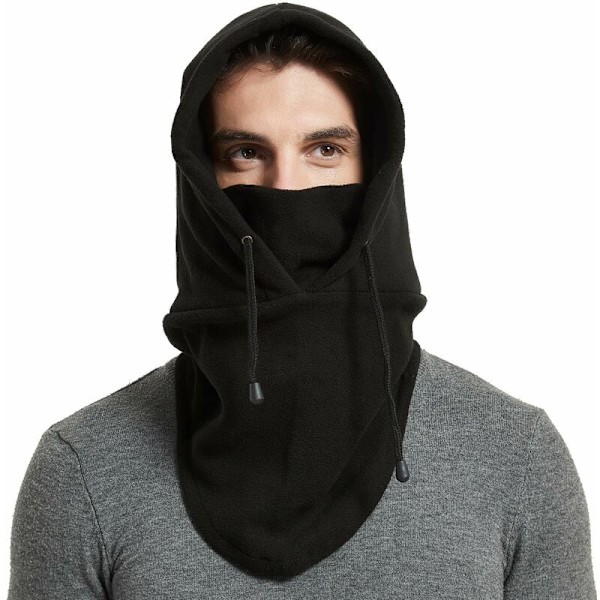 2 stk Dobbeltlags Tykk Balaclava, Tykk Fleece-Hatt, Vindtett og Varm Hodeplagg, Skimasker, Halsvarmer for Menn og Kvinner