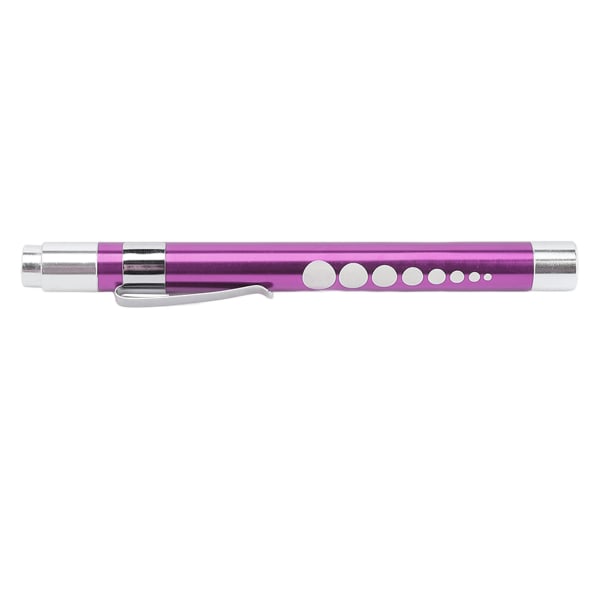 LED-kynävalaisin Valkoinen Valkoinen Kovera pää, Alumiiniseos, Lääketieteellinen kynävalo kurkun violetille