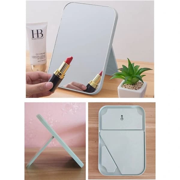 Super HD Sminkespejl med Foldbart Stativ, Håndfri Borddesign