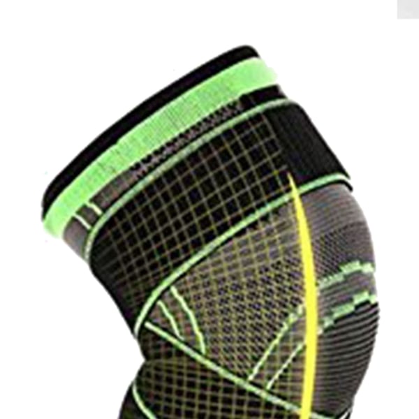 Sports Compression Knee Pad Knee Compression Sleeve for kvinner Menn Grå Grønn M 35?40CM