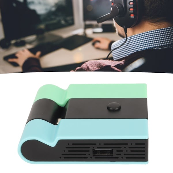 TV-dockningsstation 5-i-1 2USB 45W USB C RJ45 HD Multimedia Interface Gigabit Ethernet Portabel TV-dockningsstation för Switch Blå Grön