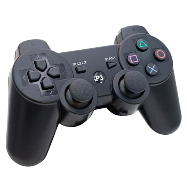 2-pack - Trådlös handkontroll - Spelkontroll för PS3-kompatibel, svart, 2-pack