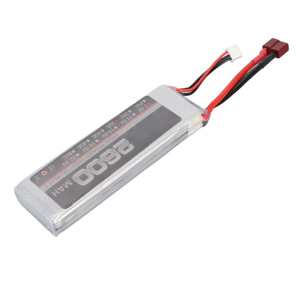 LiPo-batteri 35C 2600mAh 2S 7,4V Stabil Kraftig ytelse RC-batteripakke for RC-helikopterfly T-kontakt