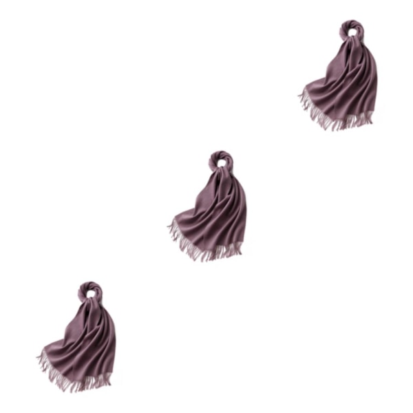 1/2/3 Unisex Halskæde med Frynser Varmt og Hyggeligt Rørhalskæde til Rose Purple rose purple 3Set