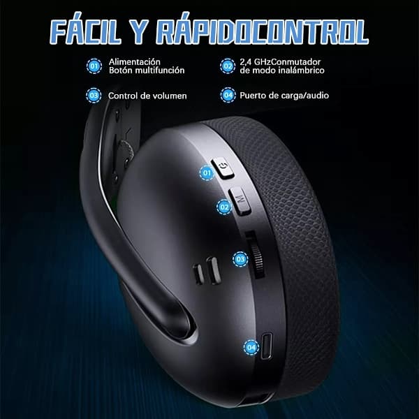 Trådløse Over-Ear Gaming Bluetooth-hovedtelefoner
