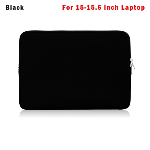 Laptopväska Sleeve Case Cover SVART FÖR 15-15,6 tum svart För 15-15,6 tum black For 15-15.6 inch