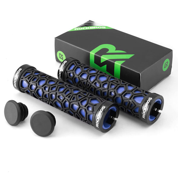 1 par MTB-styregrep, 2 endestykker, sklisikkert 22 mm diameter