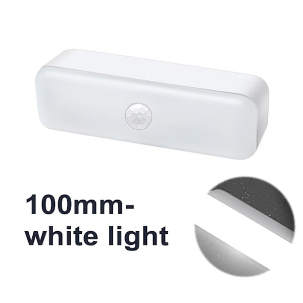 3W LED PIR Liiketunnistinvalo Langaton USB Ladattava Magneettinen LED Yövalo Lamppu Portaiden Käytävään Vaatekaappiin Vauvanhoitoon Makuuhuoneen Valoksi Matches the image 100mm-warm light