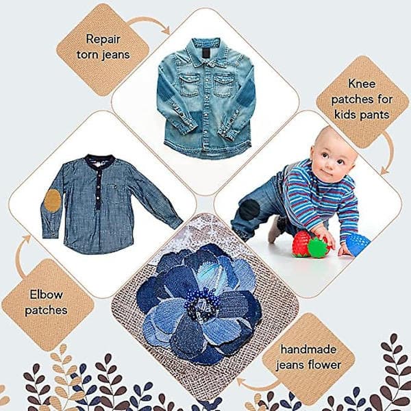 Lappesæt til Jeans - 20 stk.
