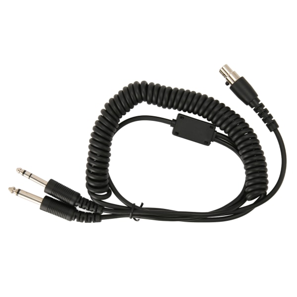 Mini XLR 5-benet stik til GA Dual Plugs Headset Adapter Kabel til David Clark Avcomm ASA til Dual GA PJ055 PJ068 Jack