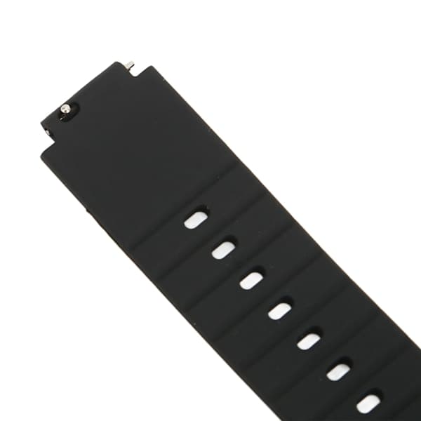 Silikonearmbånd til Amazfit Smartwatch Verge 2 A1807 Sort