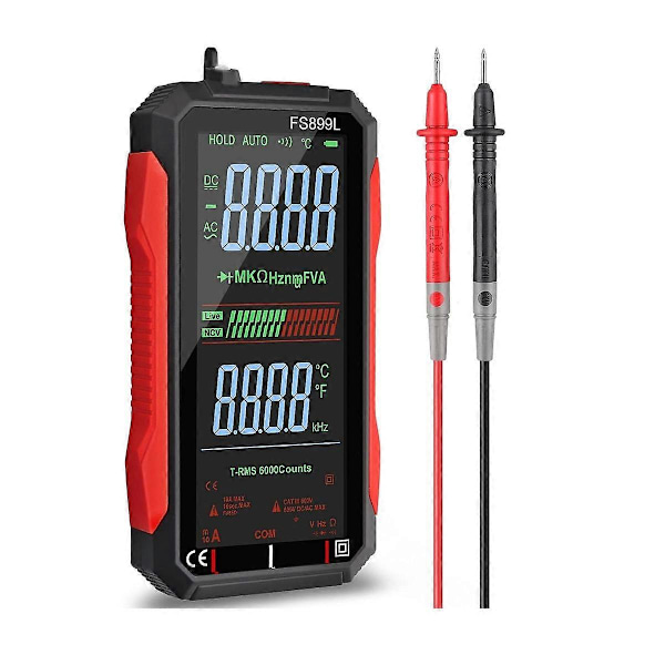 USB Multimeter Digital Voltmeter med 4,8 tommer LCD-skærm Multi Tester Kapacitans Modstand Frekve.pa