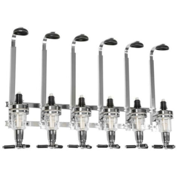 Flaskeholder Drikkedispenser Alkohol Vin Veggmontert Bar Pro Stål For 6 Flasker.pa