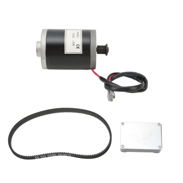 Børstet DC-motor 120W sterk aluminiumslegering Lavstøy ren kobberspole 24VDC-motor med beltekontroll for sykkel