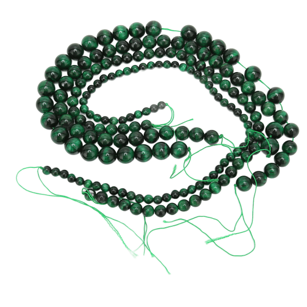 Naturstenspärlor Släta Eleganta smycken Gör-det-själv dekorativa pärlor för armband Halsband Art CraftGreen