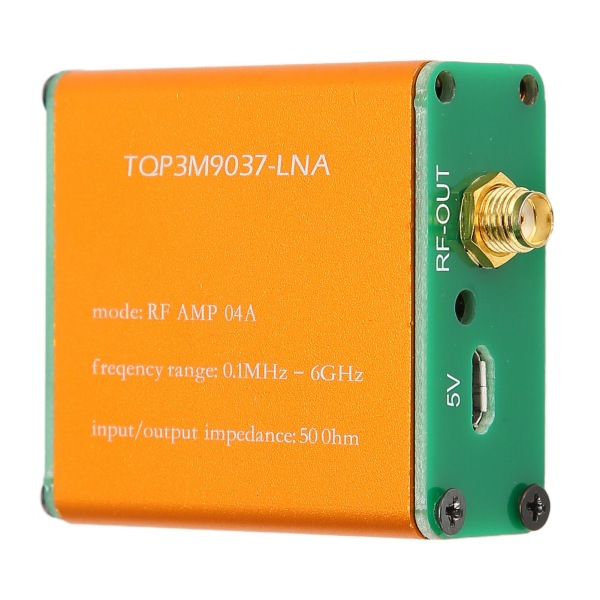 0,1 MHz? 6 GHz täysi kaistan matalakohinainen vahvistin Professional 20 dB High Gain LNA RF power toimitetaan sisäänrakennetulla akulla