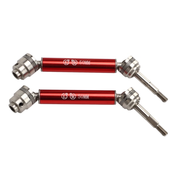 1 par RC drivaksel stål aluminiumslegering 12 cm lengde CVD bakre drivaksler for TRAXXAS SLASH 1/10 rød