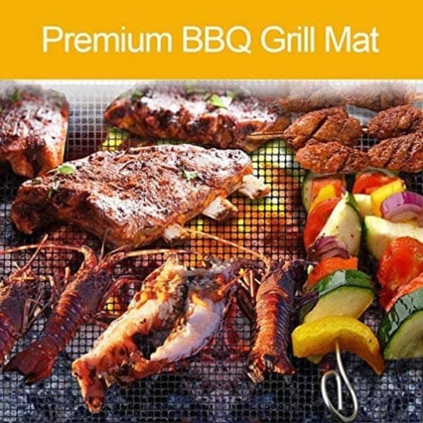 Grillnett/grillmatte Non-stick Svart 3-pakning—pa