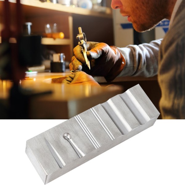 DIY Ring Armbånd Armbånd Channel Groove Metal Form Smykkefremstillingsværktøj (120 mm)