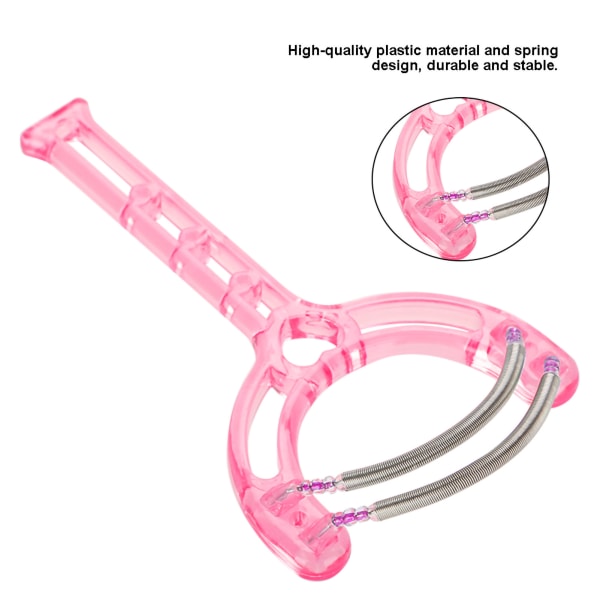 Bærbare ansigtslæber Hårepilatorfjerning Plastfjederanordning Skønhedsværktøj (pink)